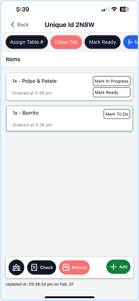 Staff App Screenshot