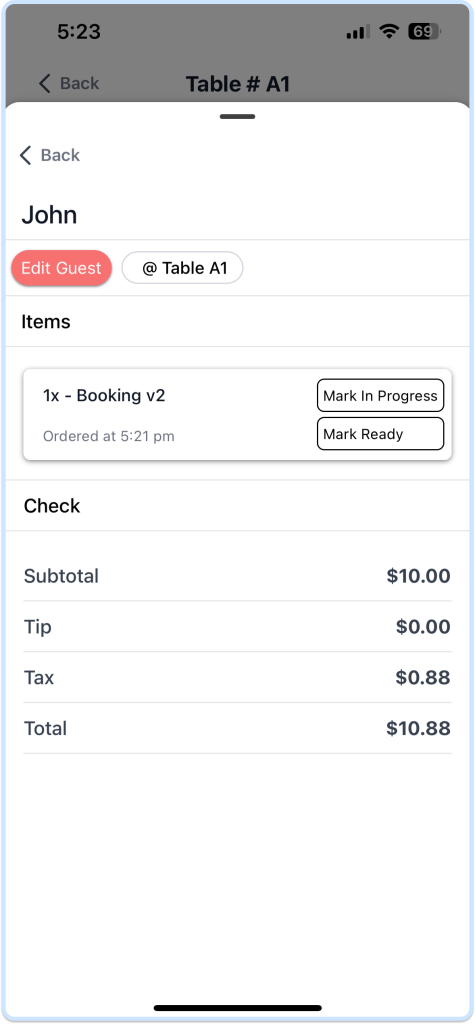 Staff App Booking Management Sample